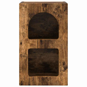 Κομοδίνο 2 pcs Καπνιστό Δρύς 29,5 x 33,5 x 50 εκ - Pakobazaar