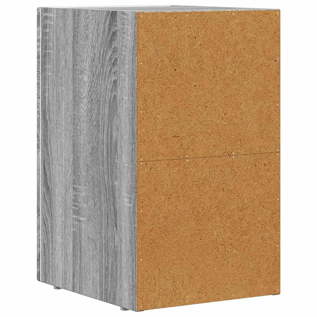 Κομοδίνο Γκρίζο Σονομα 29,5 x 33,5 x 50 εκ Επεξεργασμένο ξύλο - Pakobazaar