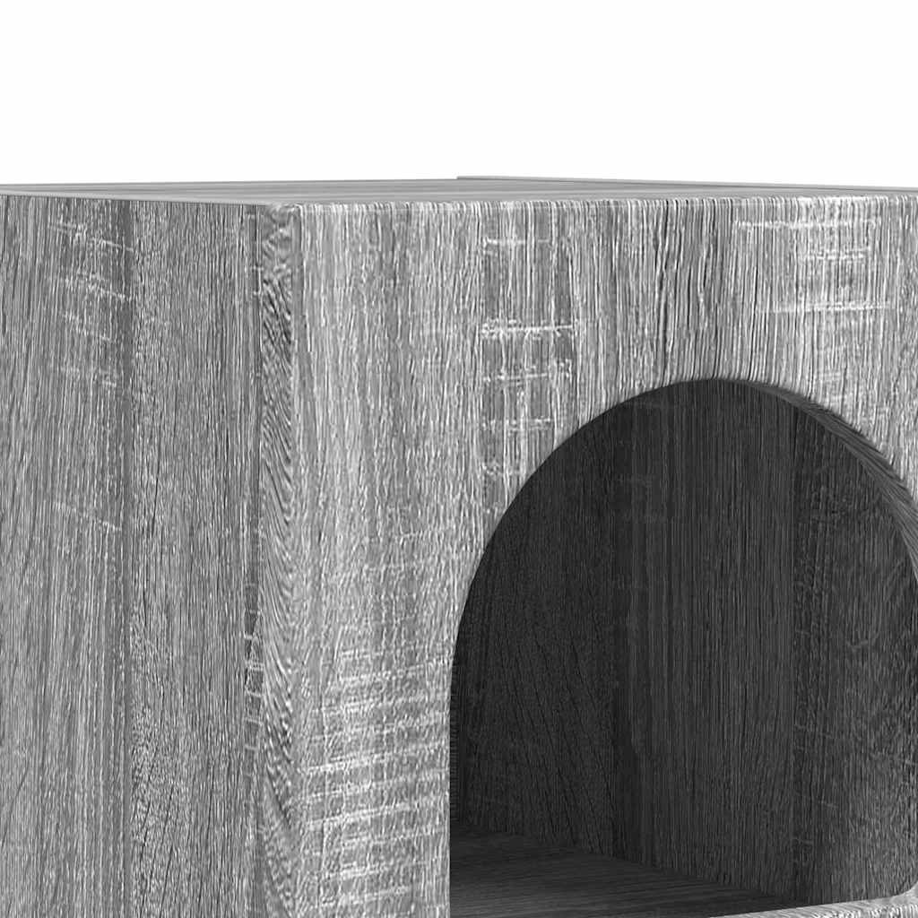 Κομοδίνο 2 pcs Γκρίζο Σονομα 29,5 x 33,5 x 50 εκ - Pakobazaar