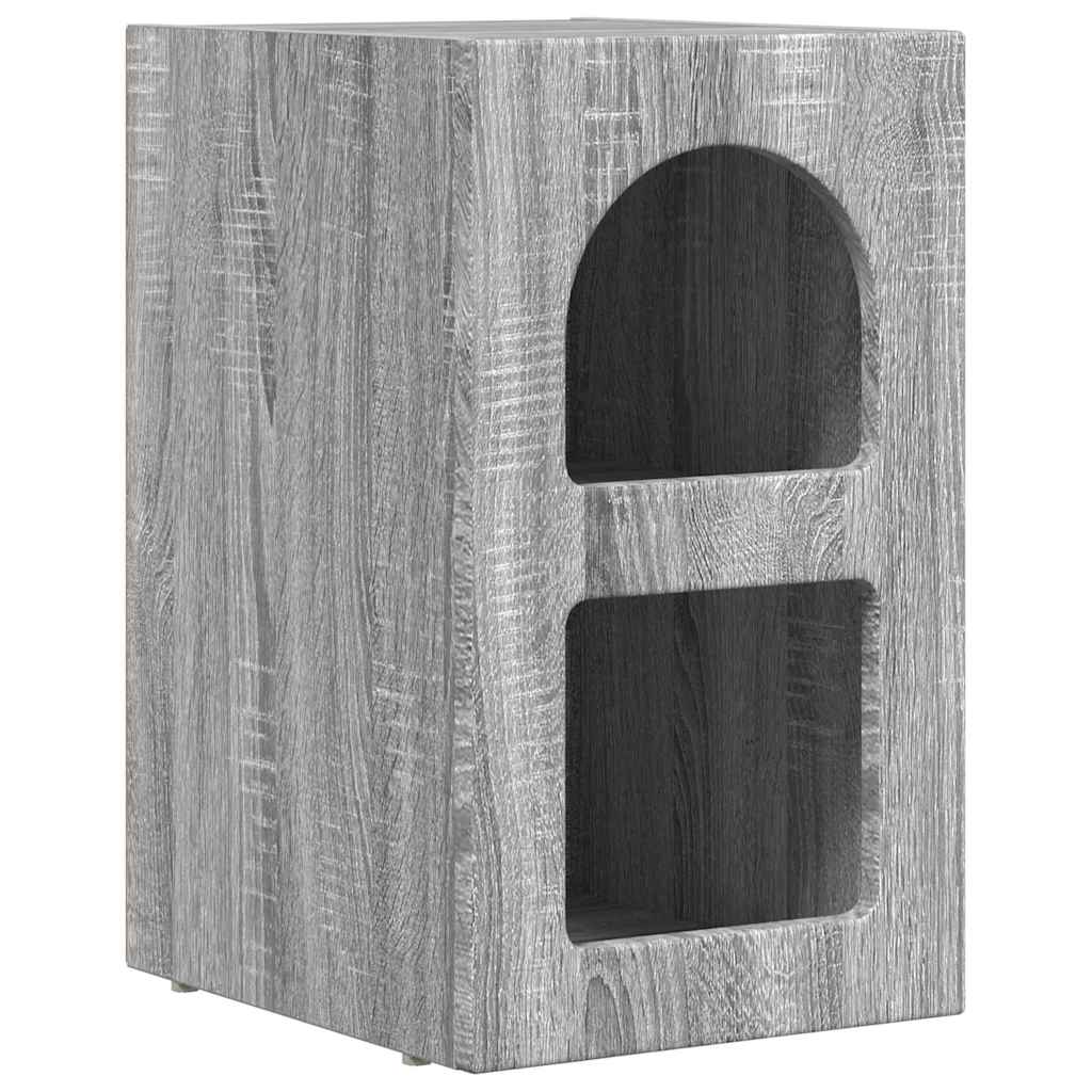 Κομοδίνο 2 pcs Γκρίζο Σονομα 29,5 x 33,5 x 50 εκ - Pakobazaar