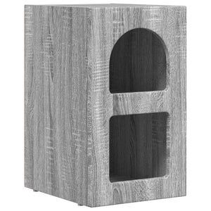 Κομοδίνο 2 pcs Γκρίζο Σονομα 29,5 x 33,5 x 50 εκ - Pakobazaar
