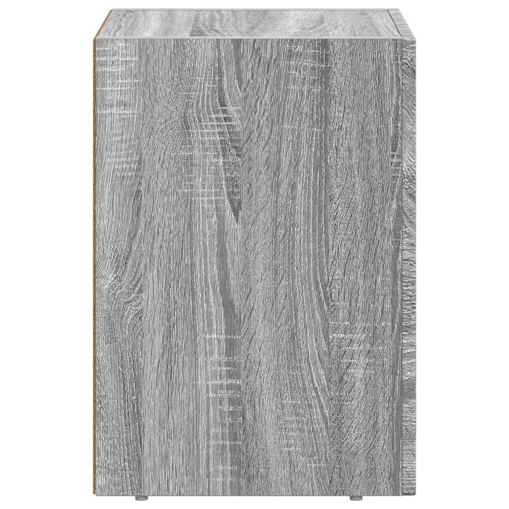 Κομοδίνο 2 pcs Γκρίζο Σονομα 29,5 x 33,5 x 50 εκ - Pakobazaar