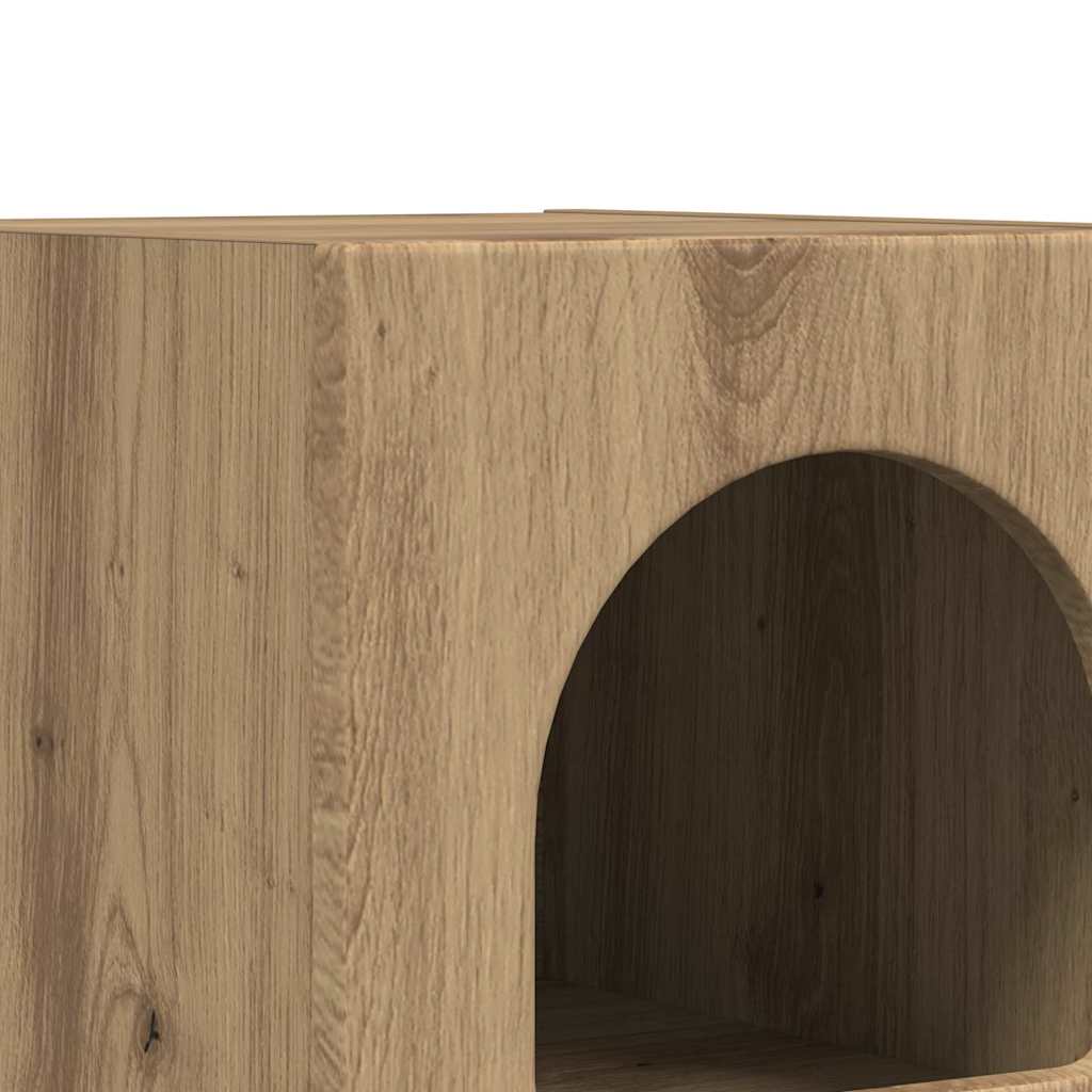 Κομοδίνο 2 pcs Artisan Oak 29,5 x 33,5 x 50 εκ - Pakobazaar