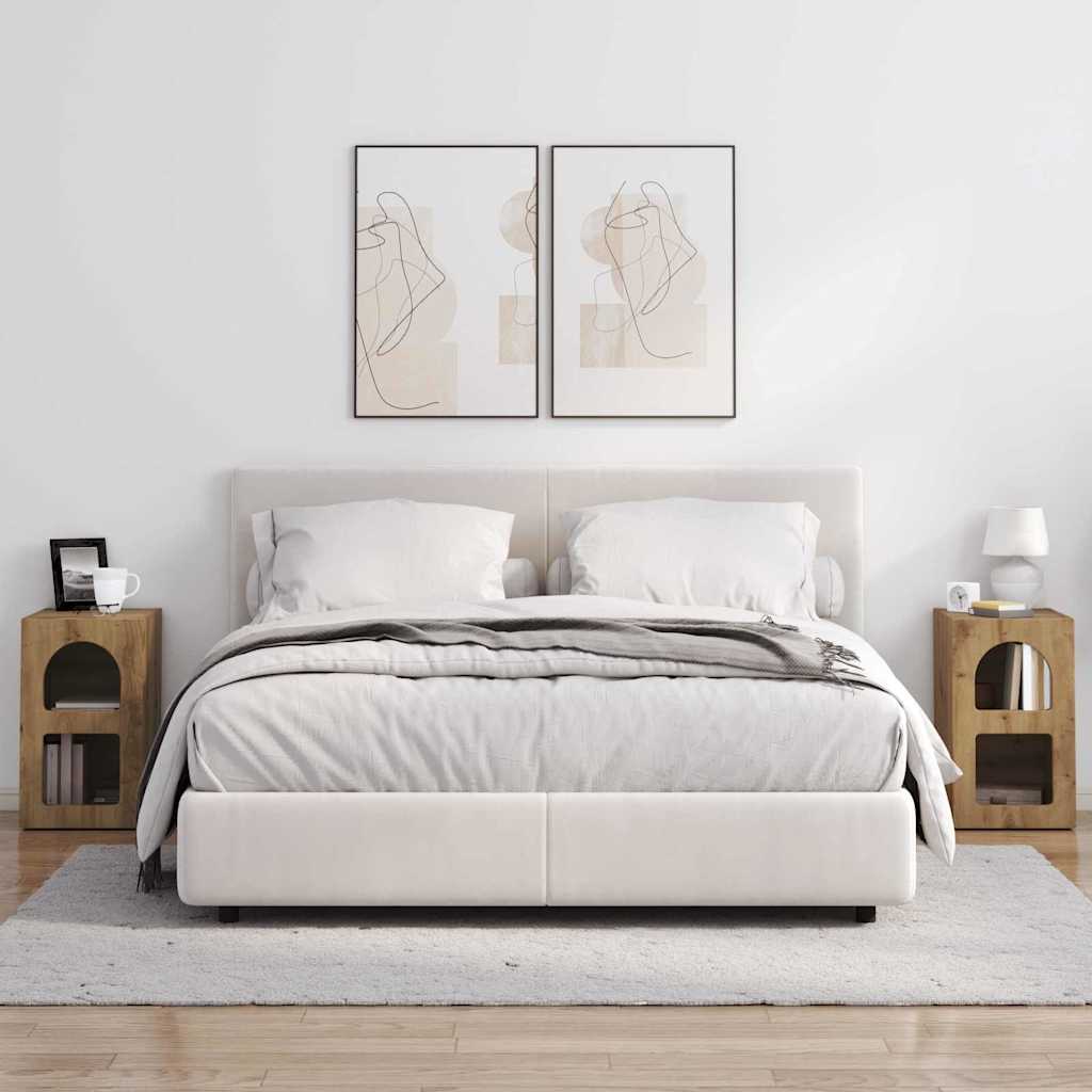 Κομοδίνο 2 pcs Artisan Oak 29,5 x 33,5 x 50 εκ - Pakobazaar