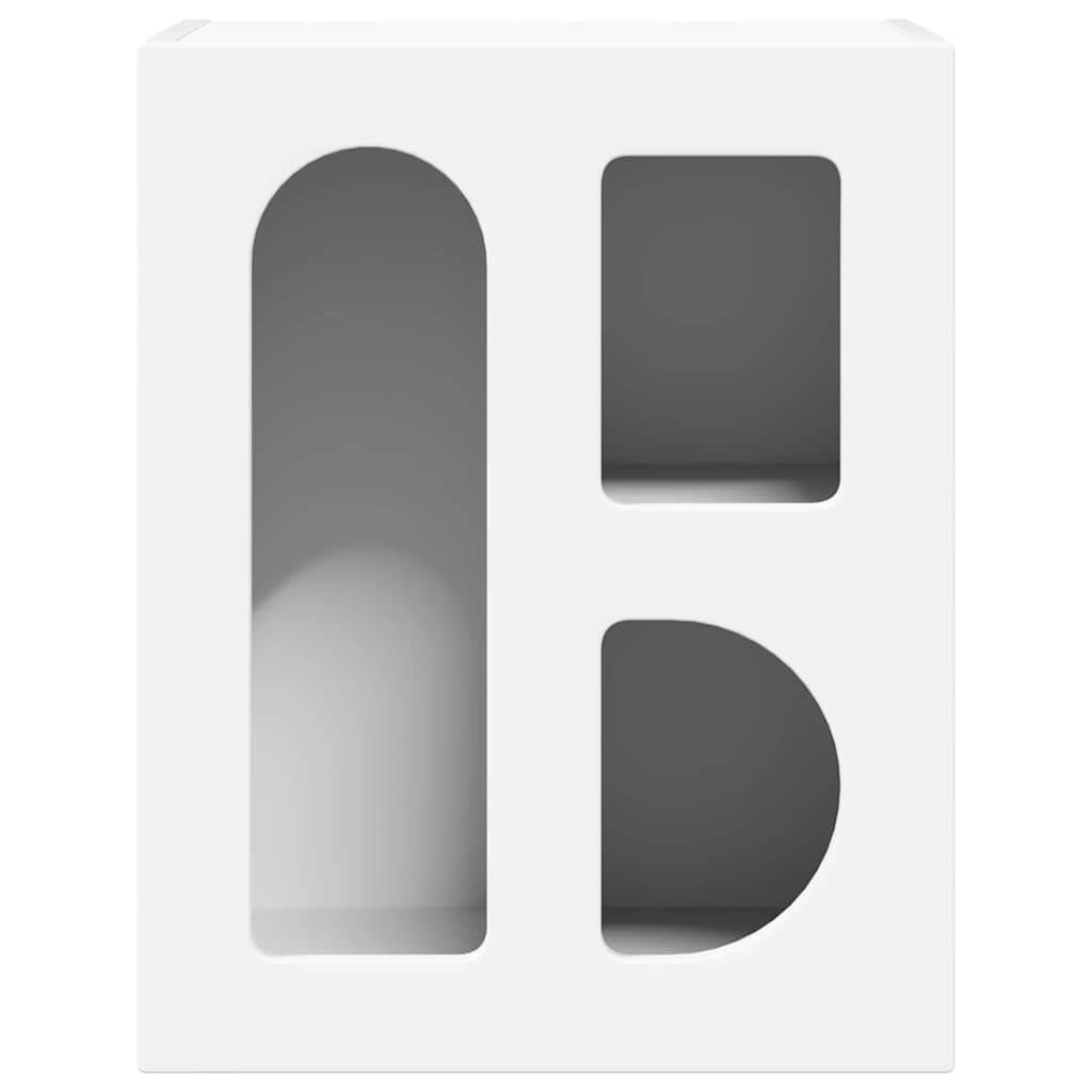 Κομοδίνο Λευκό 40 x 35 x 50 εκ. Επεξεργασμένο ξύλο