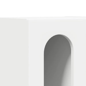 Κομοδίνο ELST 2 τμχ. Λευκό 40 x 35 x 50 εκ. Επεξεργασμένο Ξύλο