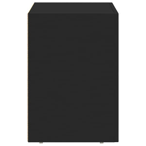 Κομοδίνο ELST Μαύρο 40 x 35 x 50 εκ. Επεξεργασμένο Ξύλο