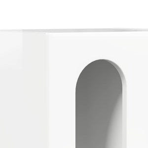 Κομοδίνο ELST 2 τμχ. Υψηλής γυαλάδας λευκό 40 x 35 x 50 εκ.