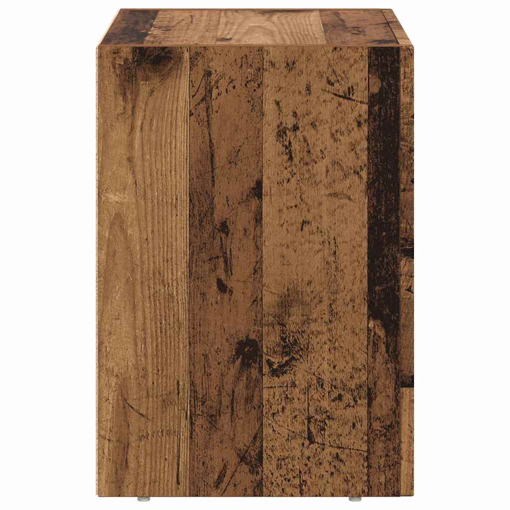 Κομοδίνο 2 pcs Παλιό ξύλο 40 x 35 x 50 εκ. Επεξεργασμένο ξύλο