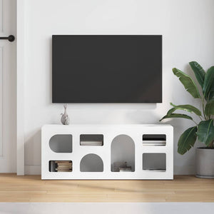 Ντουλάπι TV ELST 100 x 35 x 40 εκ Λευκό Επεξεργασμένο Ξύλο