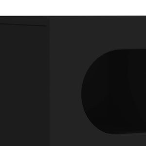 Ντουλάπι TV ELST 100 x 35 x 40 εκ Μαύρο Επεξεργασμένο Ξύλο