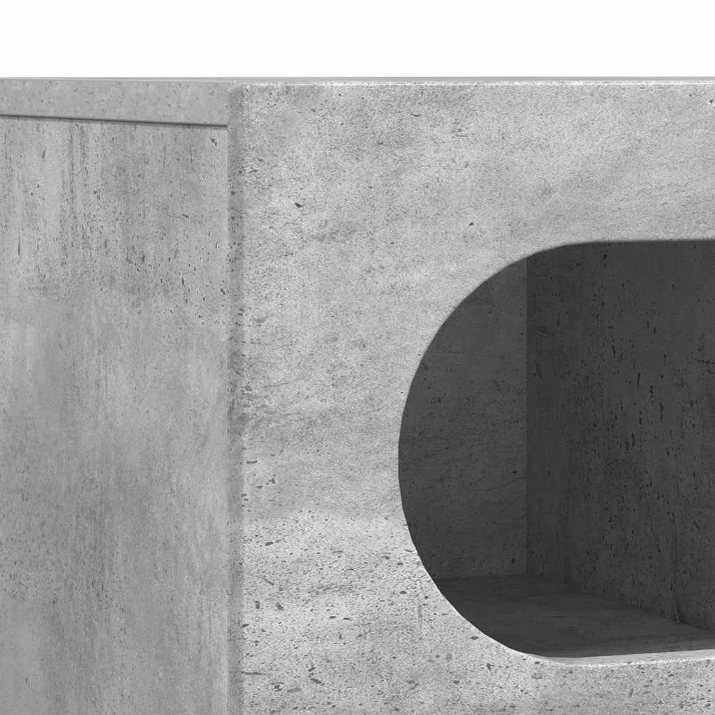 Ντουλάπι TV Σκυρόδεμα Γκρι 100 x 35 x 40 εκ Επεξεργασμένο ξύλο