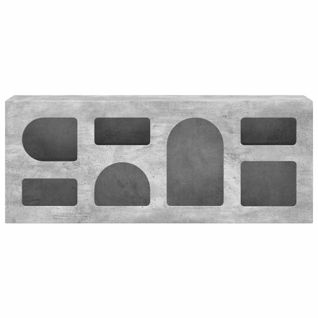 Ντουλάπι TV Σκυρόδεμα Γκρι 100 x 35 x 40 εκ Επεξεργασμένο ξύλο