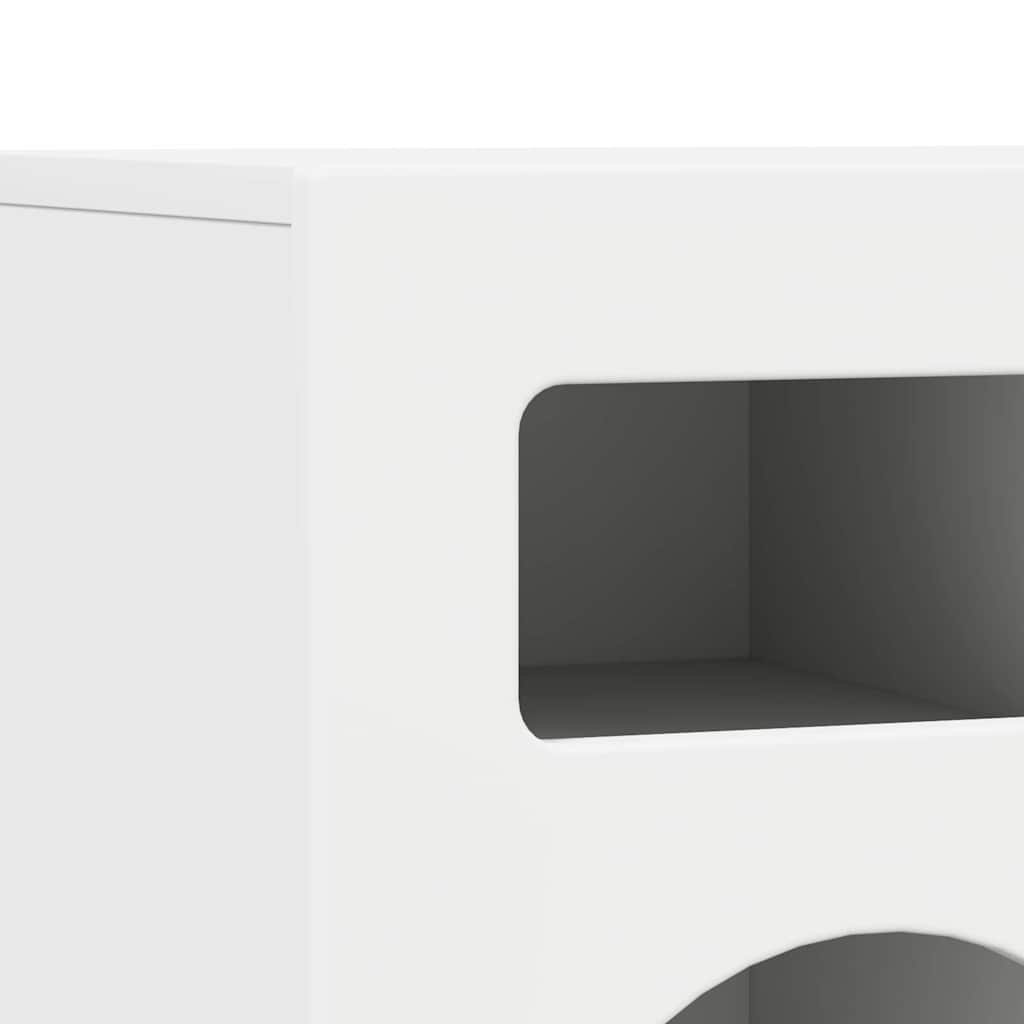Ντουλάπι TV ELST 80 x 35 x 40 εκ Λευκό Επεξεργασμένο ξύλο