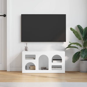 Ντουλάπι TV ELST 80 x 35 x 40 εκ Λευκό Επεξεργασμένο Ξύλο