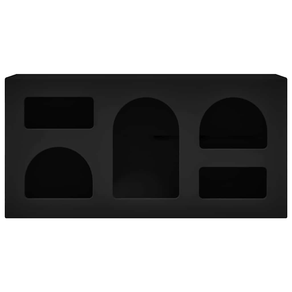 Ντουλάπι TV Μαύρο 80 x 35 x 40 εκ Επεξεργασμένο ξύλο