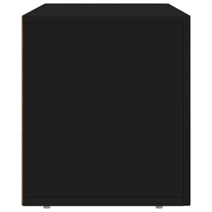 Ντουλάπι TV ELST 80 x 35 x 40 εκ Μαύρο Επεξεργασμένο Ξύλο