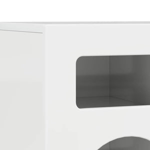 Ντουλάπι TV ELST 80 x 35 x 40 εκ Υψηλής γυαλάδας λευκό