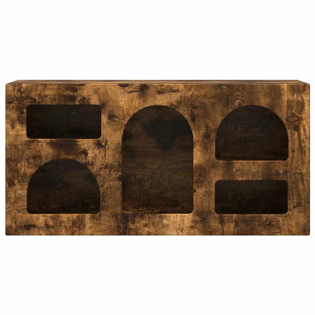 Ντουλάπι TV Καπνιστό Δρύς 80 x 35 x 40 εκ Επεξεργασμένο ξύλο