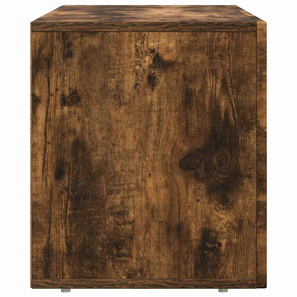 Ντουλάπι TV Καπνιστό Δρύς 80 x 35 x 40 εκ Επεξεργασμένο ξύλο