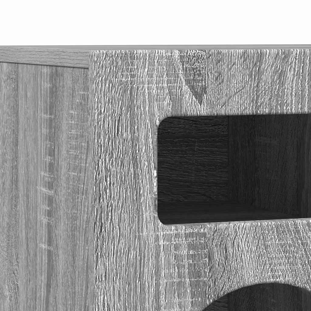 Ντουλάπι TV Γκρίζο Σονομα 80 x 35 x 40 εκ Επεξεργασμένο ξύλο