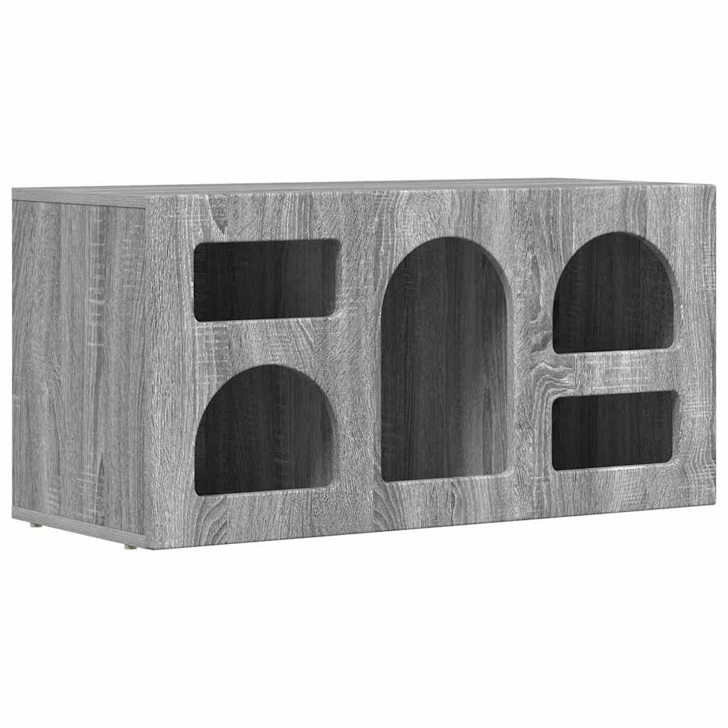 Ντουλάπι TV Γκρίζο Σονομα 80 x 35 x 40 εκ Επεξεργασμένο ξύλο