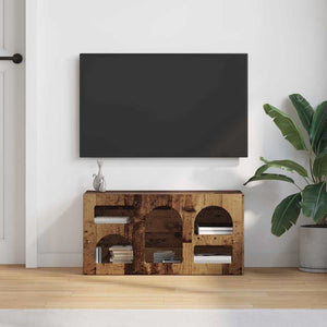 Ντουλάπι TV ELST 80 x 35 x 40 εκ Παλιό ξύλο Επεξεργασμένο Ξύλο