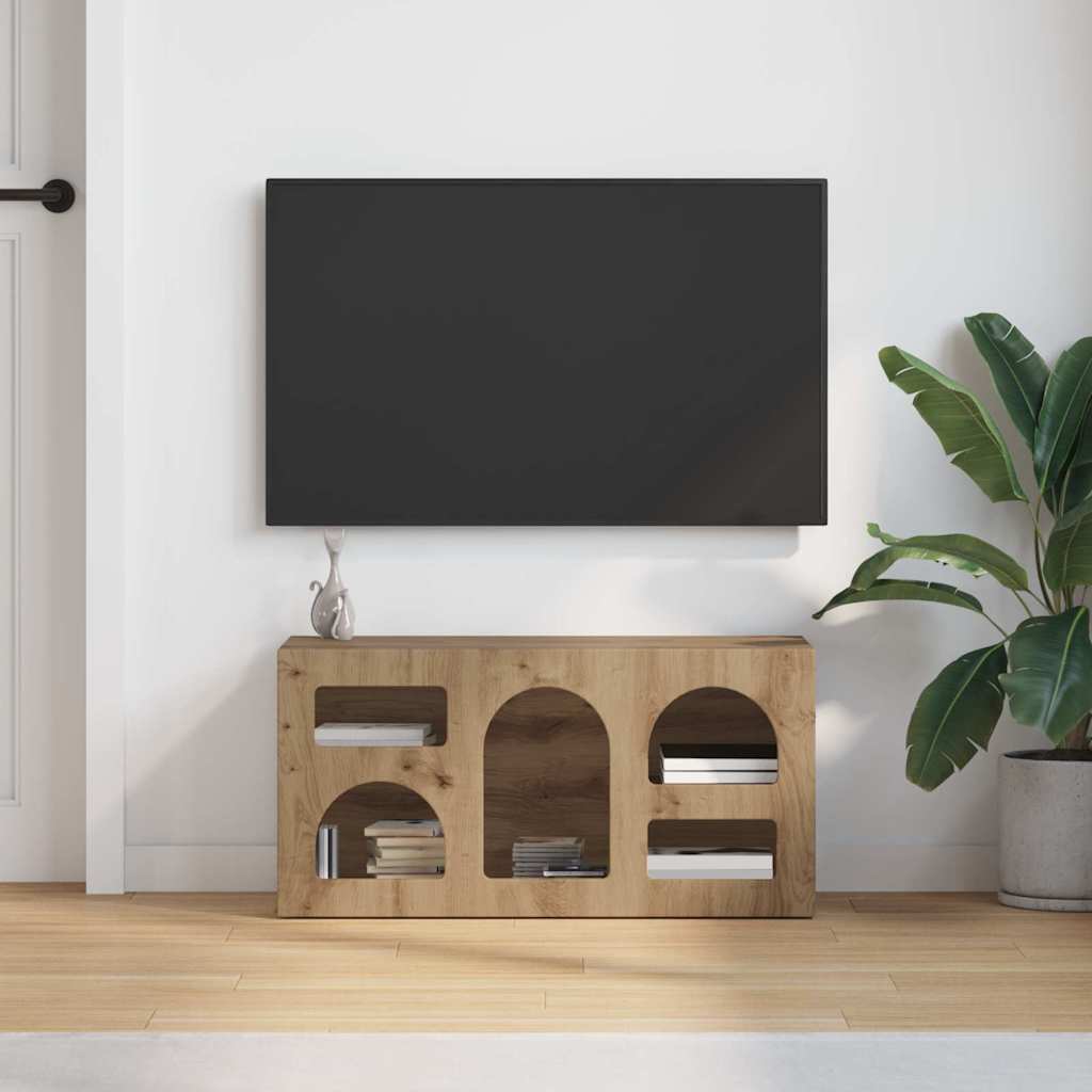 Ντουλάπι TV Artisan Oak 80 x 35 x 40 εκ Επεξεργασμένο ξύλο