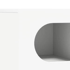 Ντουλάπι TV ELST 60 x 35 x 40 εκ. Λευκό Επεξεργασμένο Ξύλο