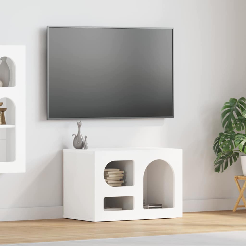 Ντουλάπι TV ELST 60 x 35 x 40 εκ. Λευκό Επεξεργασμένο ξύλο