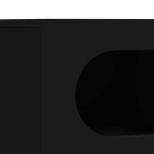 Ντουλάπι TV ELST 60 x 35 x 40 εκ. Μαύρο Επεξεργασμένο Ξύλο