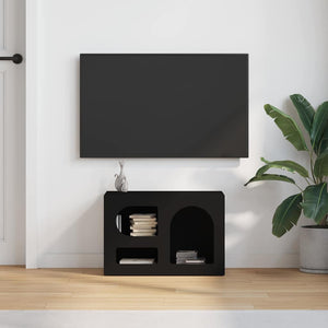 Ντουλάπι TV ELST 60 x 35 x 40 εκ. Μαύρο Επεξεργασμένο Ξύλο