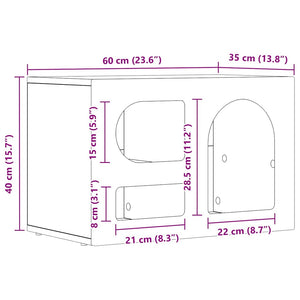 Ντουλάπι TV ELST 60 x 35 x 40 εκ. Δρύς Sonoma