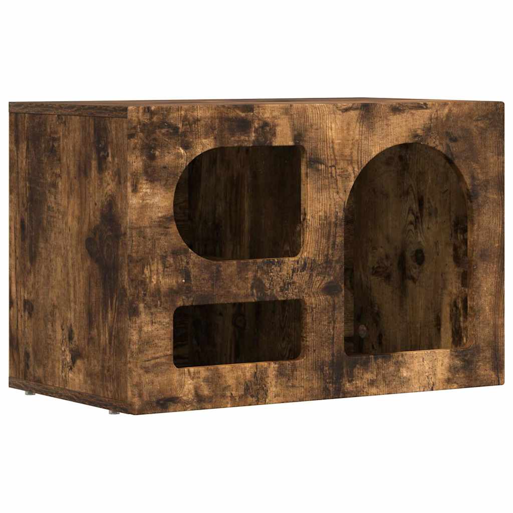 Ντουλάπι TV Καπνιστό Δρύς 60 x 35 x 40 εκ. Επεξεργασμένο ξύλο