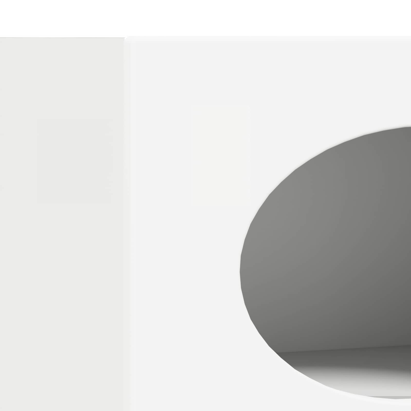 Πλαϊνό γραφείο Λευκό 40 x 35 x 100,5 εκ Επεξεργασμένο ξύλο