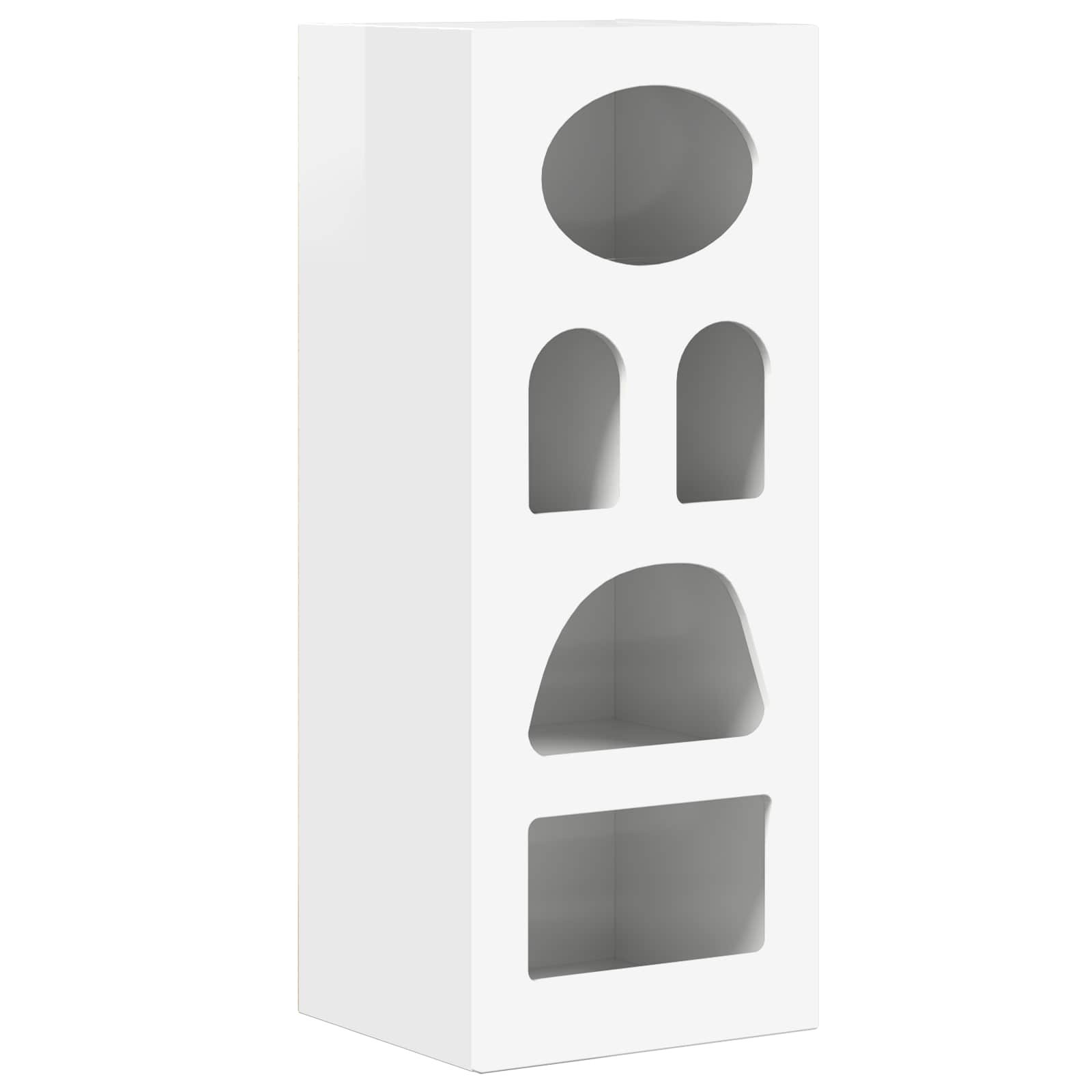 Πλαϊνό γραφείο Υψηλής γυαλάδας λευκό 40 x 35 x 100,5 εκ