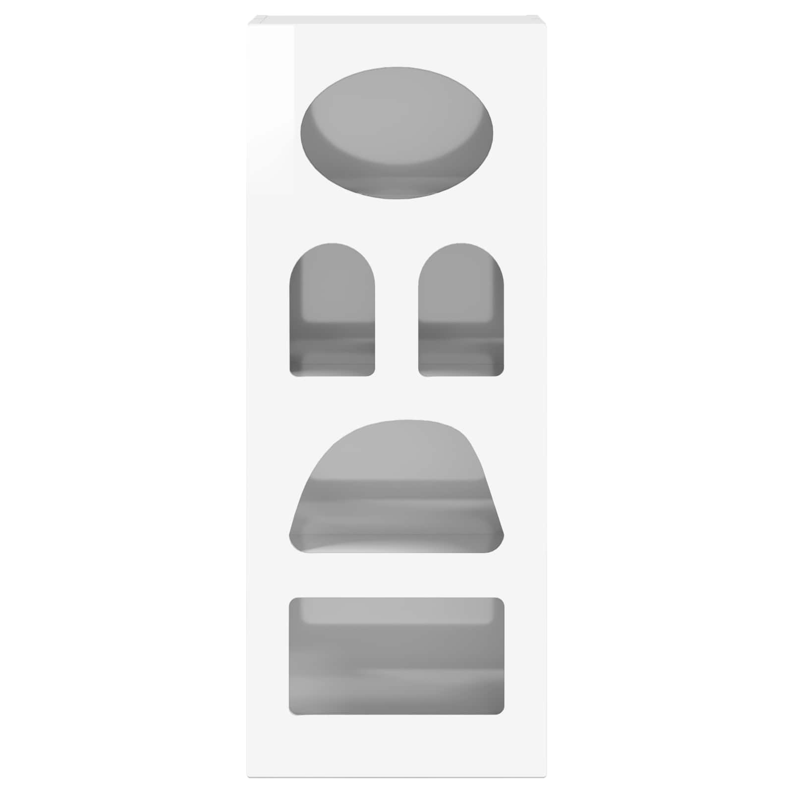 Πλαϊνό γραφείο Υψηλής γυαλάδας λευκό 40 x 35 x 100,5 εκ