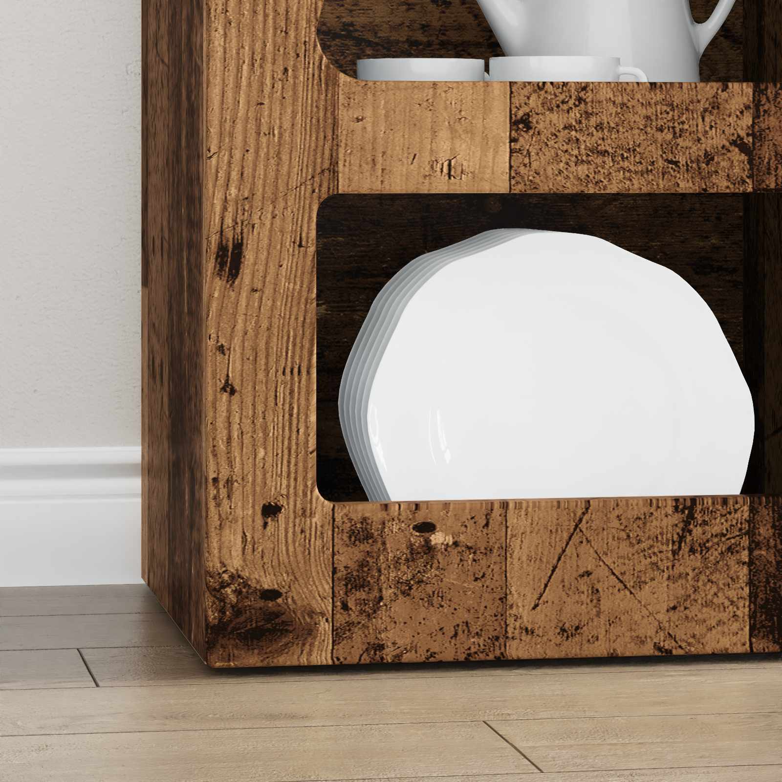 Πλαϊνό γραφείο Παλιό ξύλο 40 x 35 x 100,5 εκ Επεξεργασμένο ξύλο