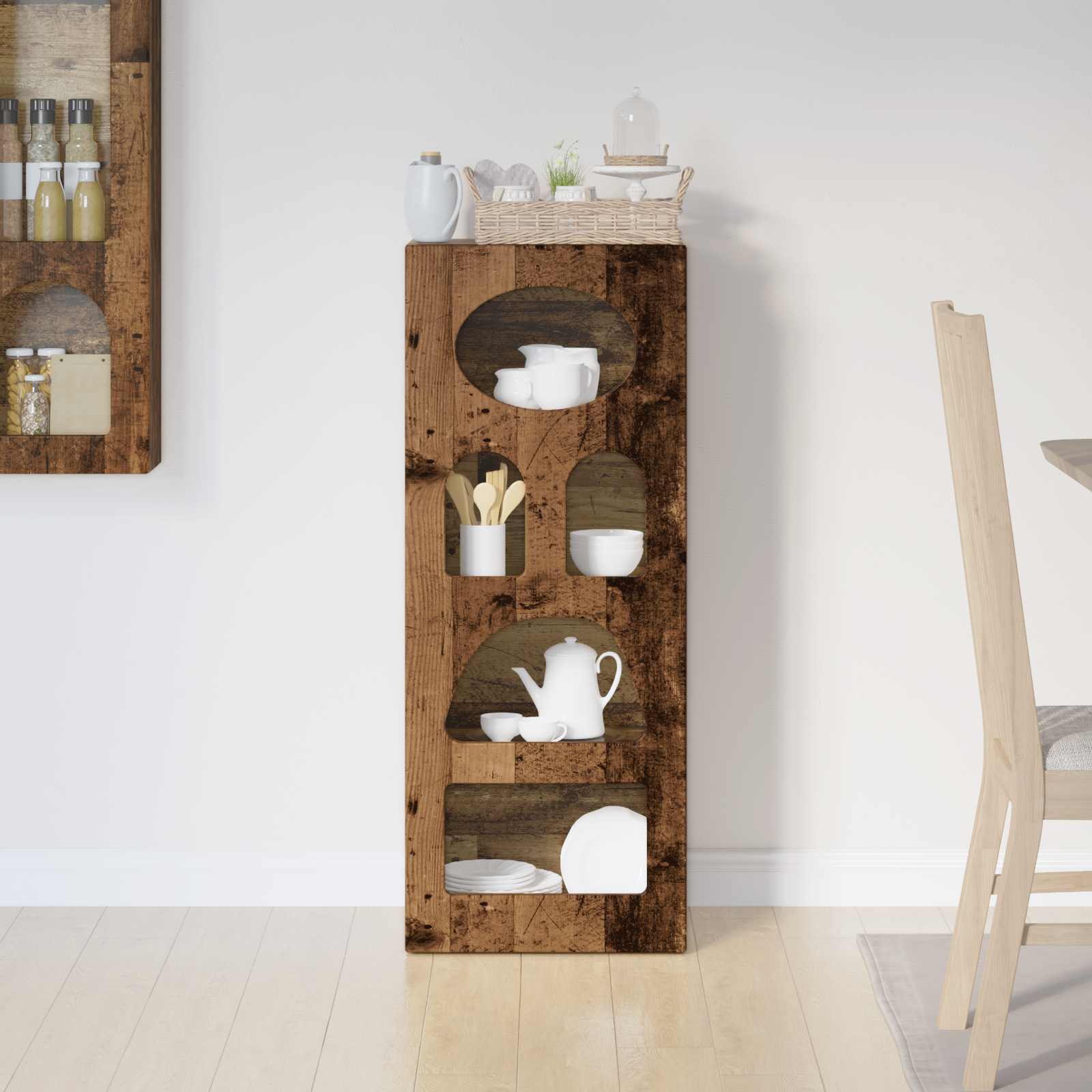 Πλαϊνό γραφείο Παλιό ξύλο 40 x 35 x 100,5 εκ Επεξεργασμένο ξύλο