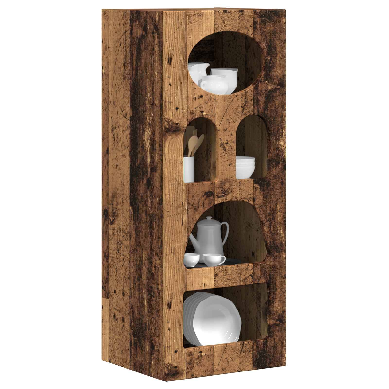 Πλαϊνό γραφείο Παλιό ξύλο 40 x 35 x 100,5 εκ Επεξεργασμένο ξύλο