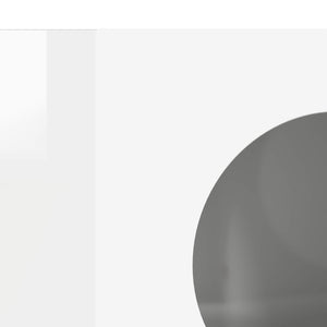 Πλαϊνό γραφείο ELST Υψηλής γυαλάδας λευκό 40 x 35 x 100.5 εκ