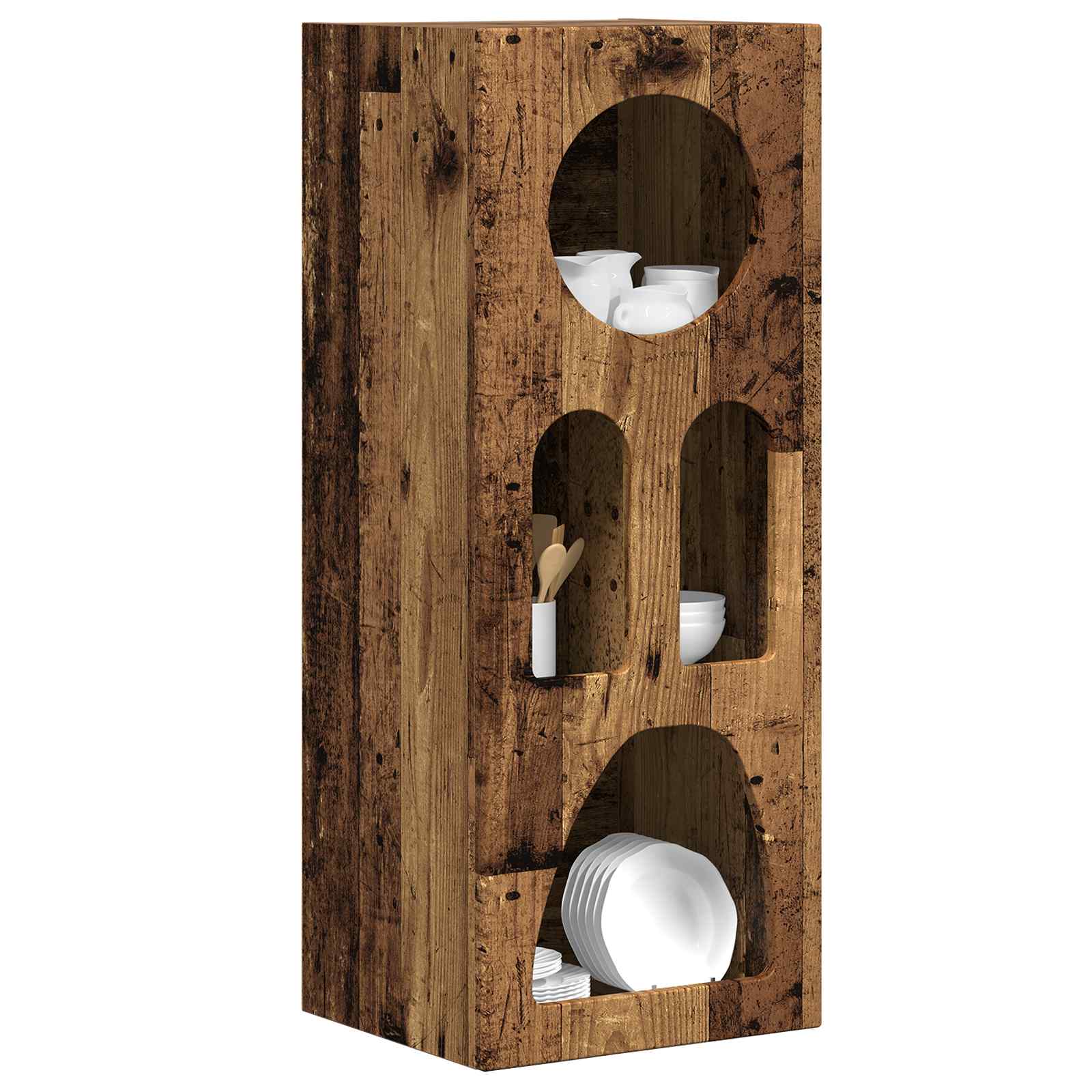 Πλαϊνό γραφείο Παλιό ξύλο 40 x 35 x 100.5 εκ Επεξεργασμένο ξύλο