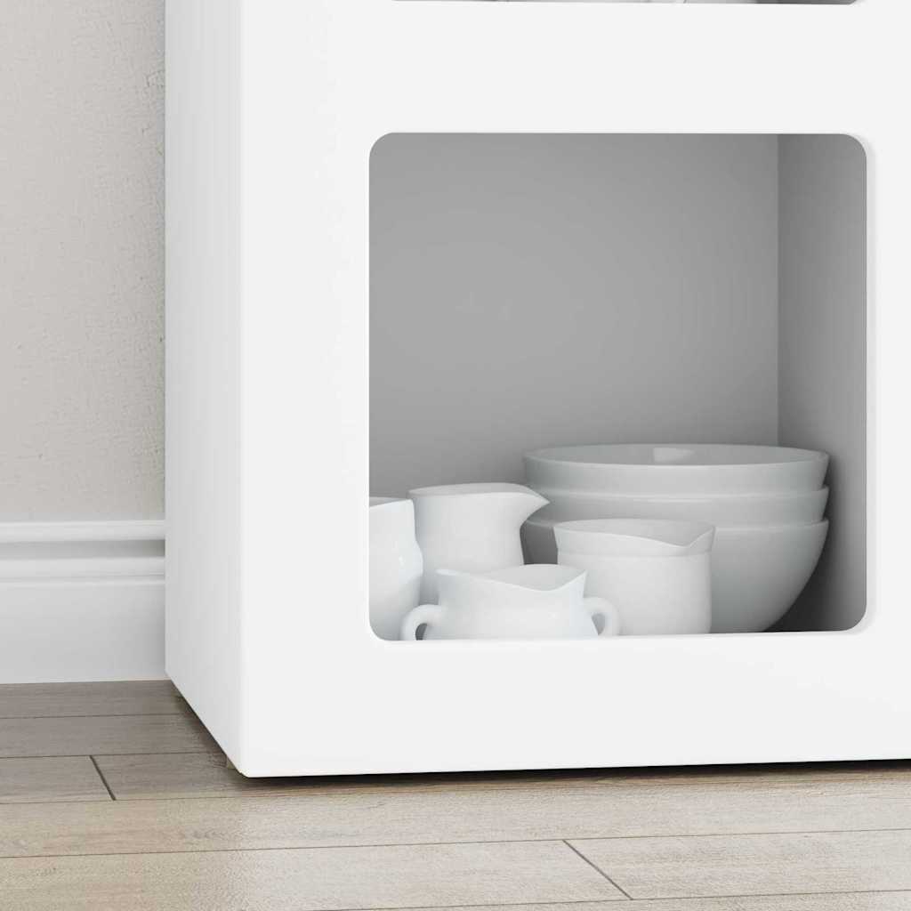 Πλαϊνό γραφείο Λευκό 59 x 35 x 80.5 εκ. Επεξεργασμένο ξύλο - Pakobazaar