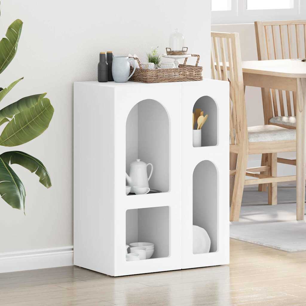 Πλαϊνό γραφείο Λευκό 59 x 35 x 80.5 εκ. Επεξεργασμένο ξύλο - Pakobazaar