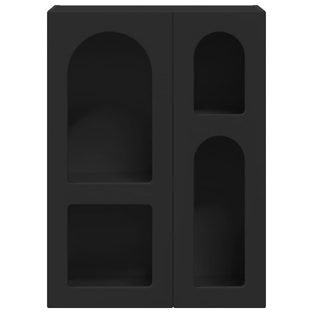 Πλαϊνό γραφείο Μαύρο 59 x 35 x 80.5 εκ. Επεξεργασμένο ξύλο