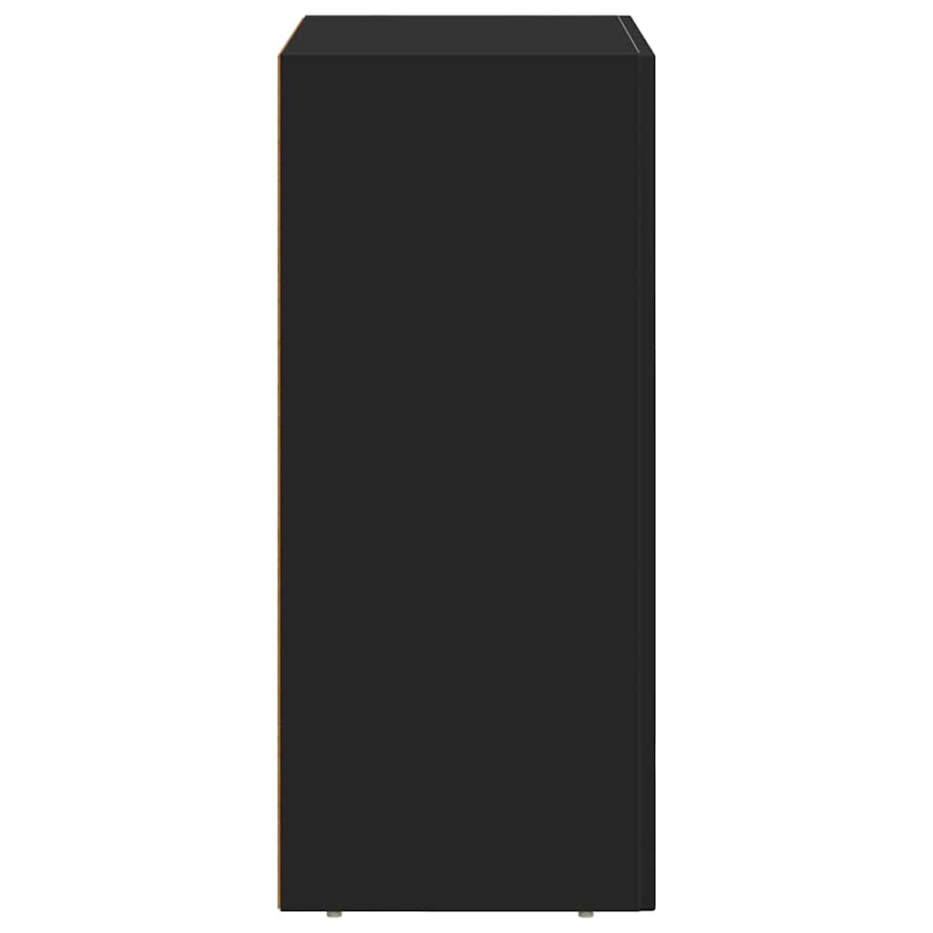 Πλαϊνό γραφείο Μαύρο 59 x 35 x 80.5 εκ. Επεξεργασμένο ξύλο