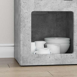 Πλαϊνό γραφείο ELST Σκυρόδεμα Γκρι 59 x 35 x 80.5 εκ.