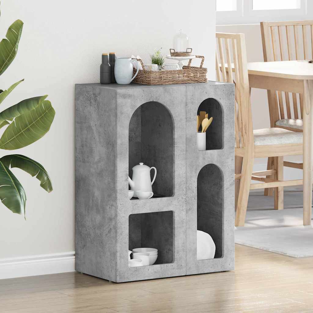 Πλαϊνό γραφείο Σκυρόδεμα Γκρι 59 x 35 x 80.5 εκ.