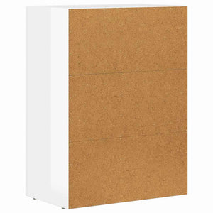 Πλαϊνό γραφείο ELST Υψηλής γυαλάδας λευκό 59 x 35 x 80.5 εκ.