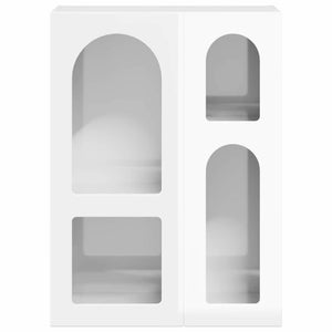Πλαϊνό γραφείο ELST Υψηλής γυαλάδας λευκό 59 x 35 x 80.5 εκ.